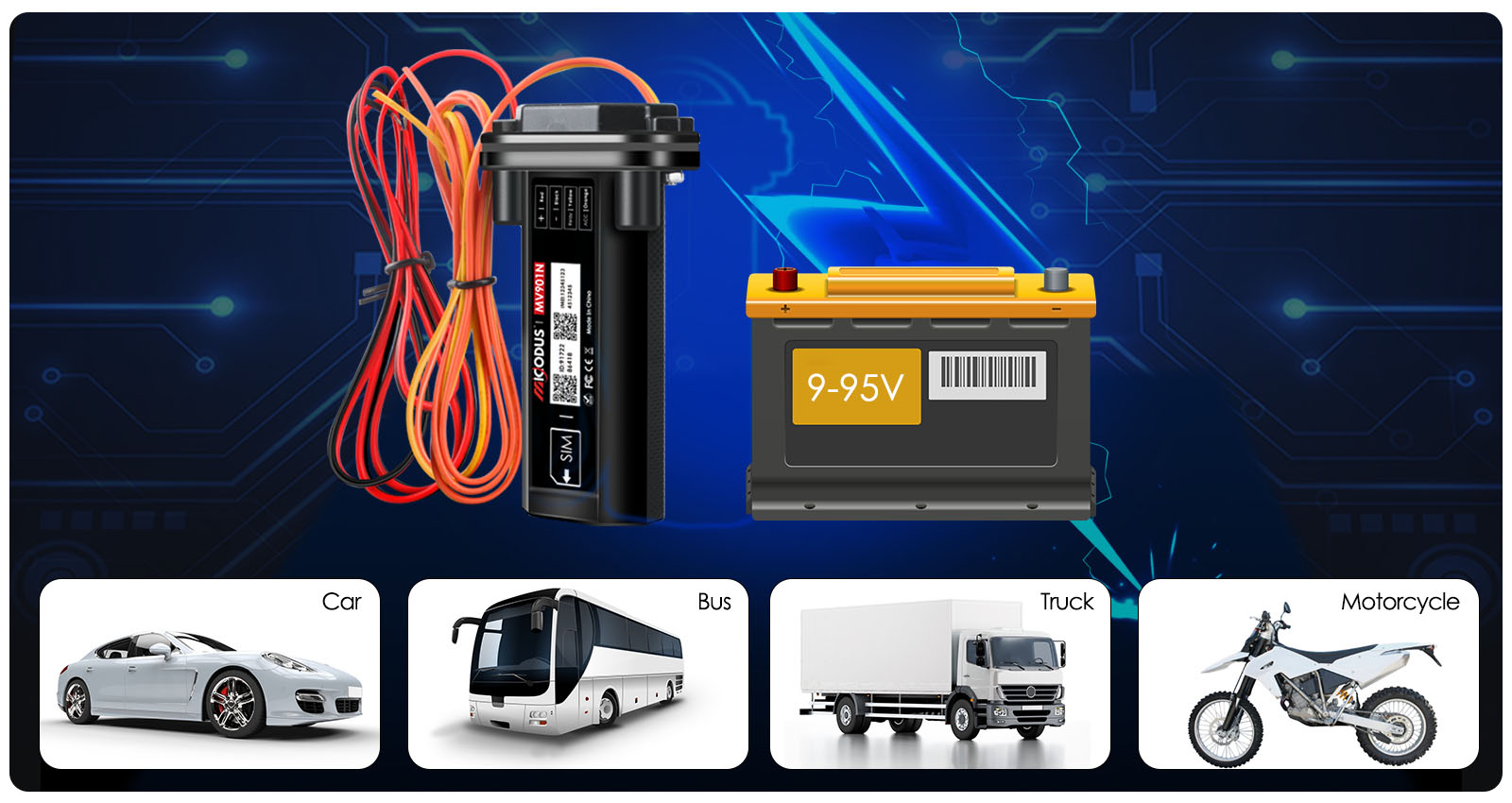 9-95V Operating Voltage